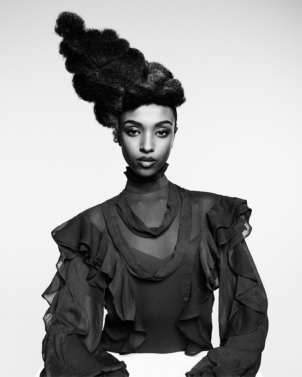Sculpted Afro Updo - F.A.M.E Team 2025 - Obsidian Collection